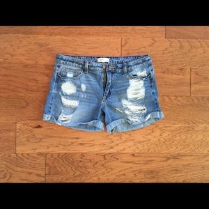Cello denim boyfriend shorts